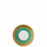 VERSACE | Medusa Amplified Green Coin Coffee Cup & Saucer