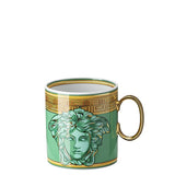 VERSACE | Medusa Amplified Green Coin Coffee Cup & Saucer
