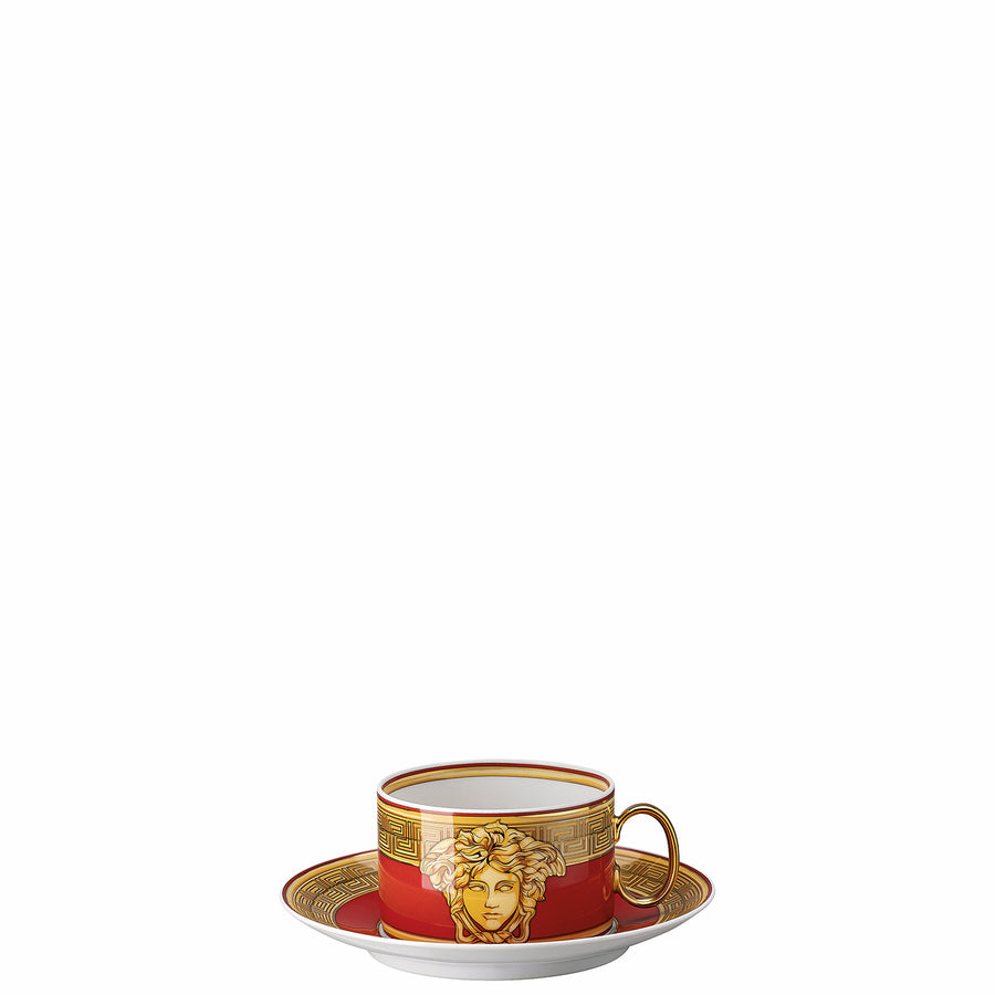 VERSACE | Medusa Amplified Golden Coin Tea Cup & Saucer - Limited Edition