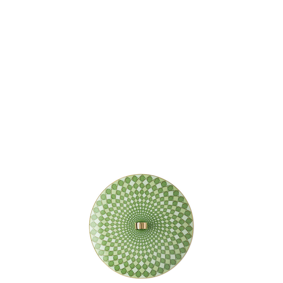 Swarovski | Signum Green Rice Bowl with Lid 12cm