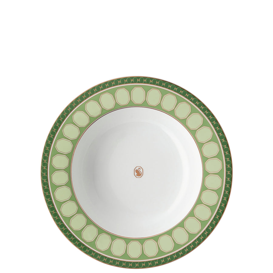 Swarovski | Signum Green Soup Plate 24 cm