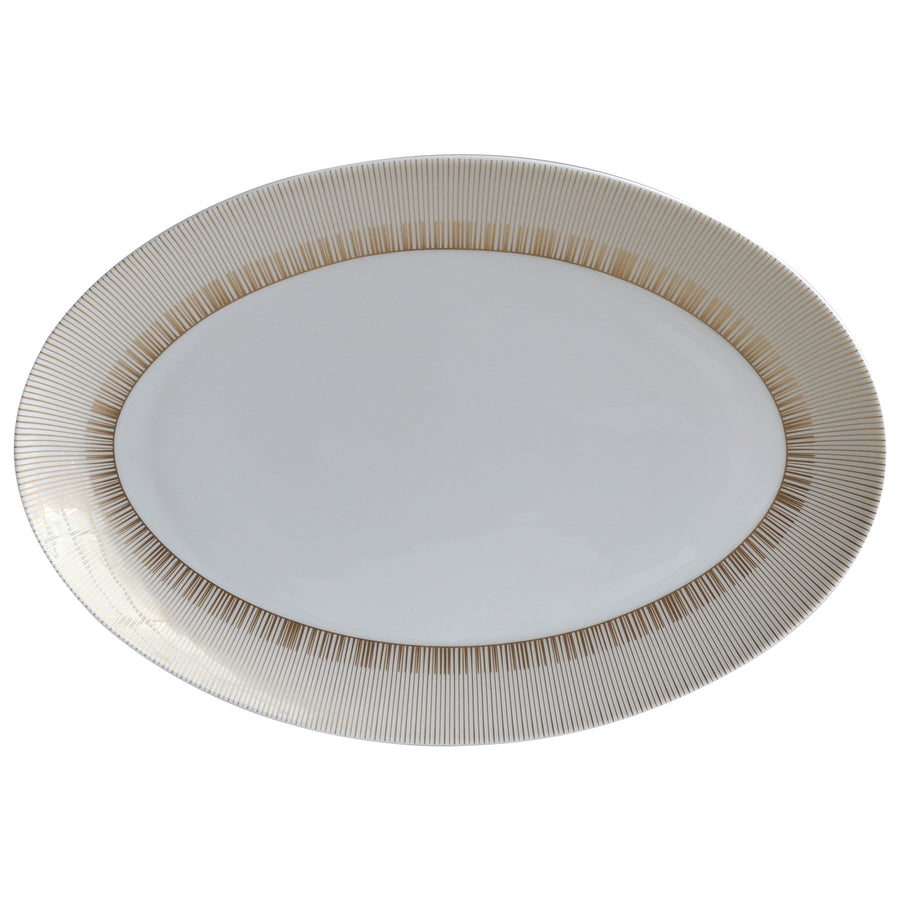 BERNARDAUD | Sol Gold Oval Platter 33cm