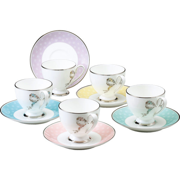 NARUMI | Felicita! Coffee Cup & Saucer 5 persons