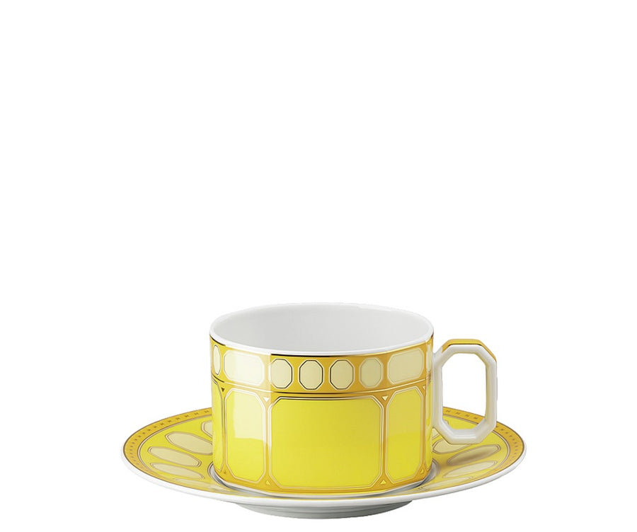 Swarovski | Signum Yellow Tea Cup & Saucer