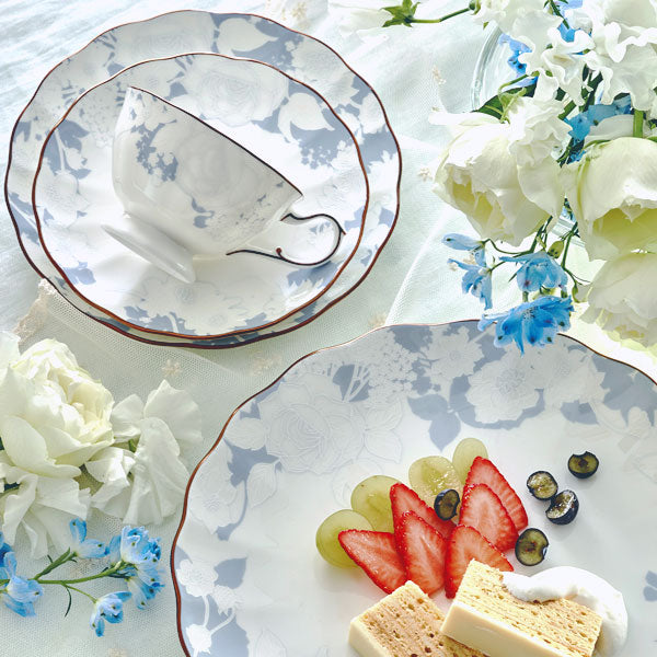 NARUMI | Rose Blanche Couple Tea Cup & Saucer