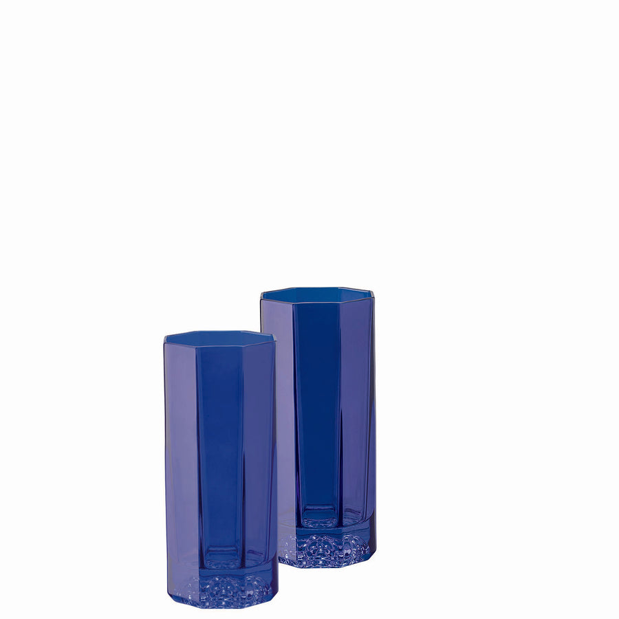 VERSACE | Medusa Lumiere Crystal Blue Set of 2 pcs Longdrink