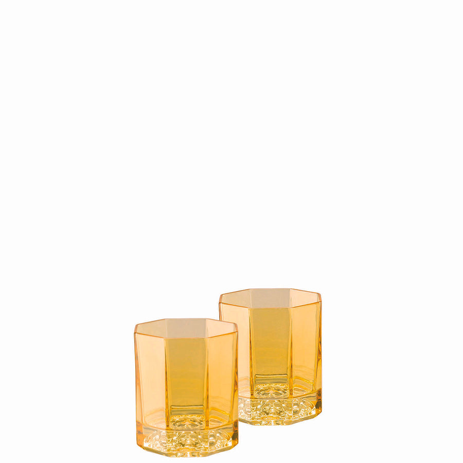 VERSACE | Medusa Lumiere Crystal Amber Set of 2 pcs Whisky