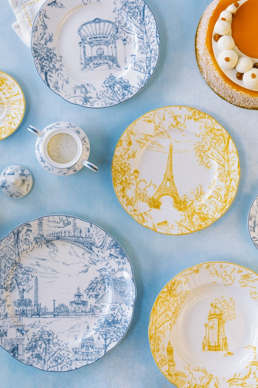BERNARDAUD | Tout Paris Set of 6 Dinner Plates 26cm