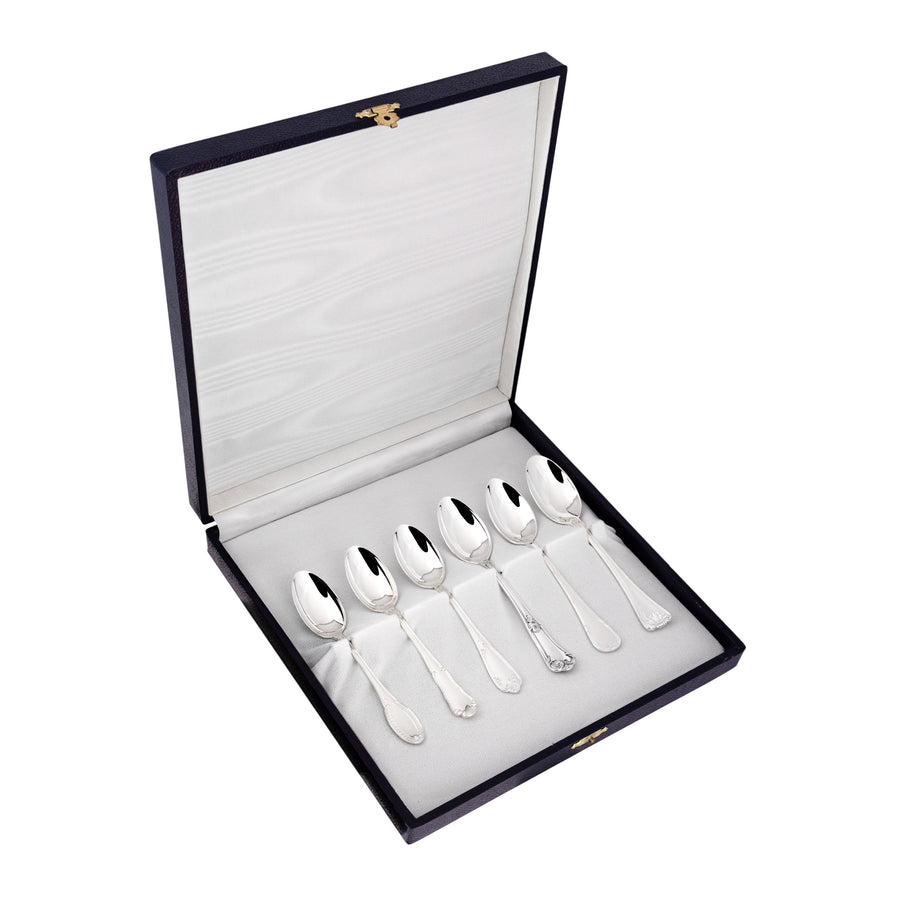 GREGGIO | Silver-Plated Coffee or Tea Spoon Set (Set of 6)