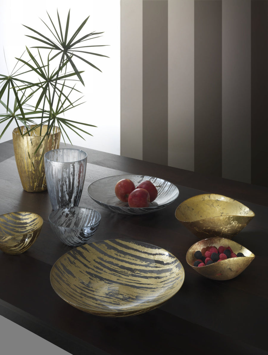 GREGGIO | Sole and Luna Gold Leaf Vase H 23cm
