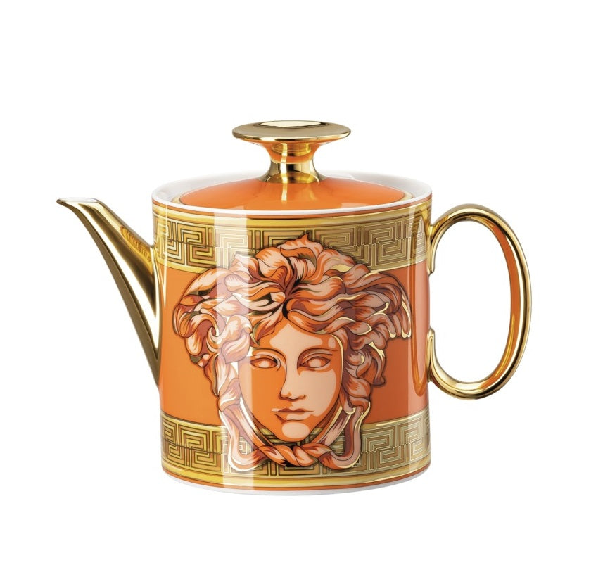 VERSACE | Medusa Amplified Orange Coin Tea Pot