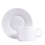 BERNARDAUD | Ecume White Breakfast Cup & Saucer