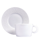 BERNARDAUD | Ecume White Breakfast Cup & Saucer