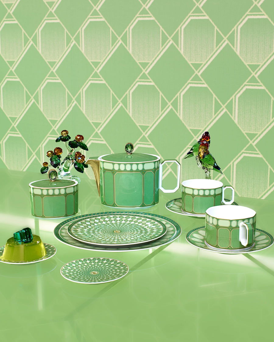 SWAROVSKI | Signum Green Combi cup & saucer