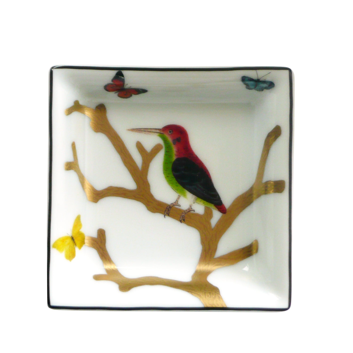 BERNARDAUD | Aux Oiseaux Small Square Tray 8cm