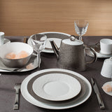 BERNARDAUD | Ecume Platine 茶杯連底碟