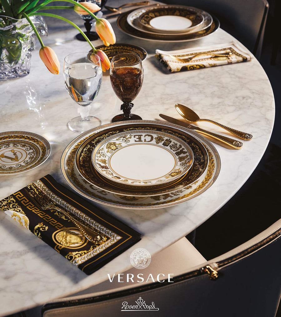 VERSACE | Virtus Gala White Espresso Cup & Saucer