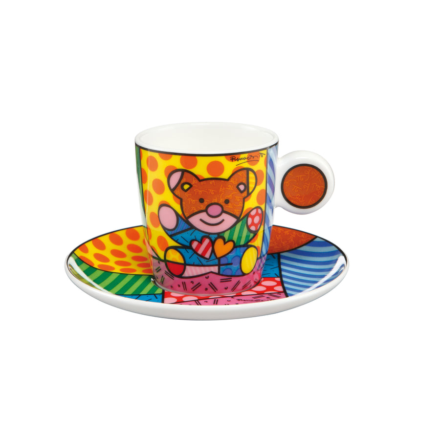 GOEBEL | Truly Yours - Demitasse with Saucer Pop Art Romero Britto