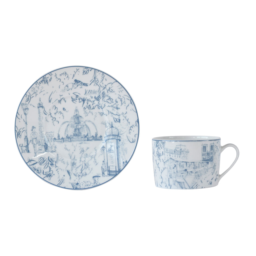 BERNARDAUD | Tout Paris Tea Cup & Saucer