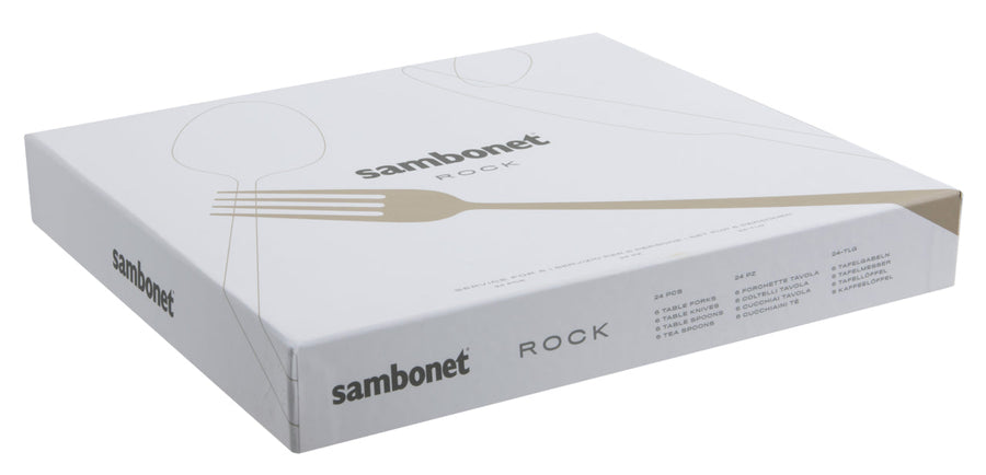 SAMBONET | Rock 不銹鋼六位刀叉匙禮盒裝24件