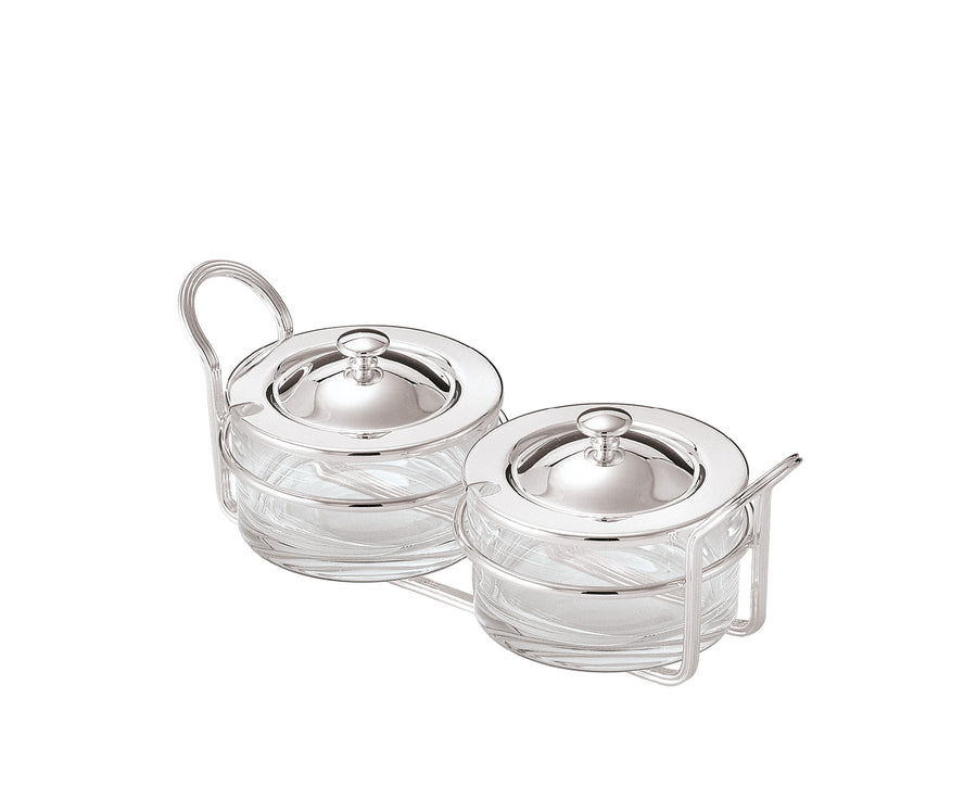 GREGGIO | Silver-Plated Sauce or Jam Bowl with Stand