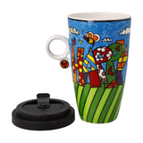 GOEBEL | Happy - Mug To Go 15cm Pop Art Romero Britto
