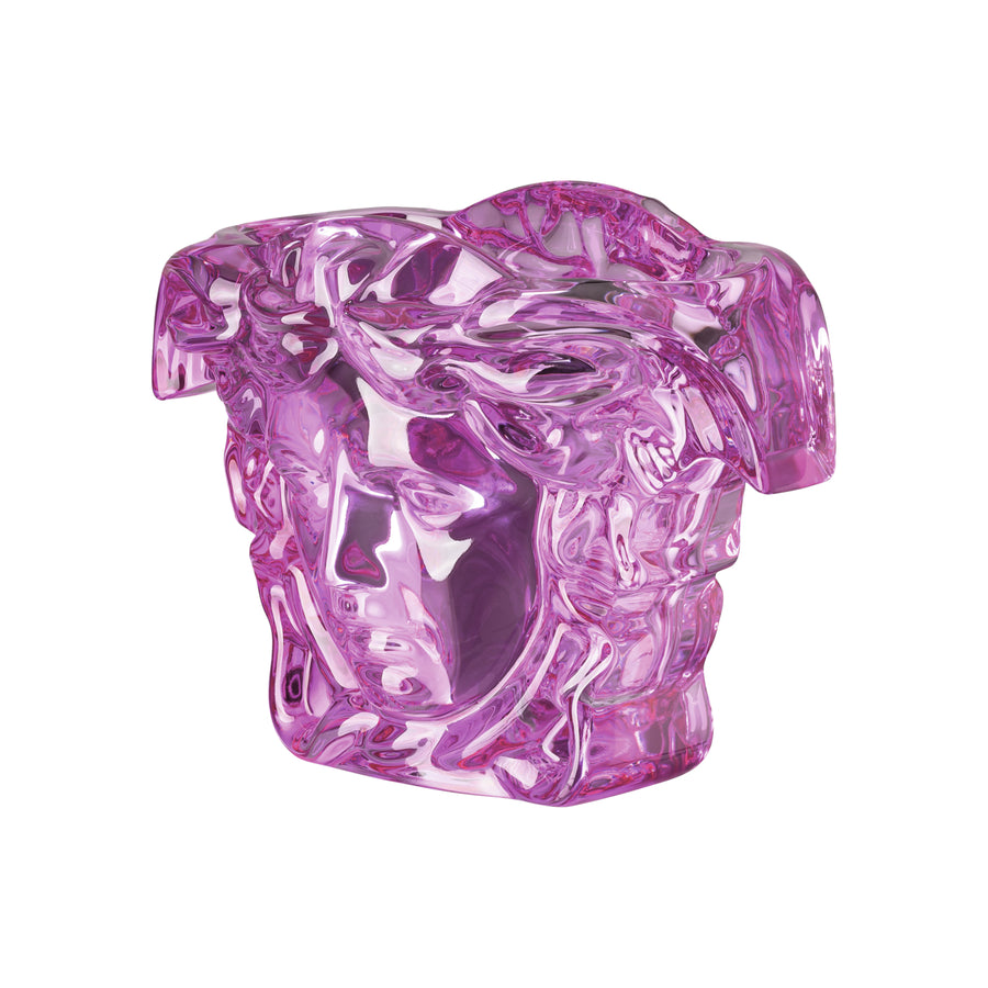 VERSACE | Medusa Grande Pink Crystal Vase 19cm