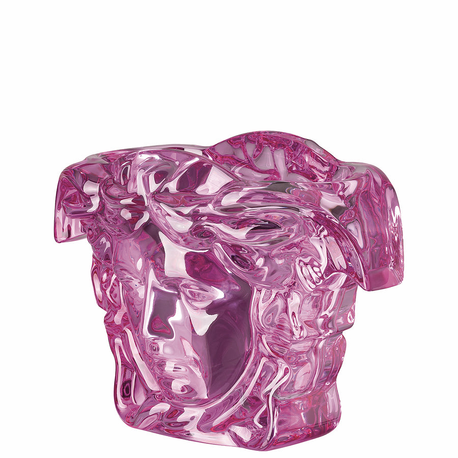 VERSACE | Medusa Grande Pink Crystal Vase 19cm