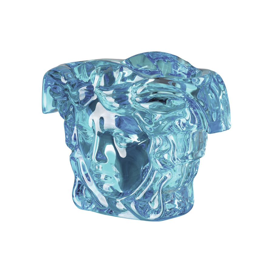VERSACE | Medusa Grande Blue Crystal Vase 19cm