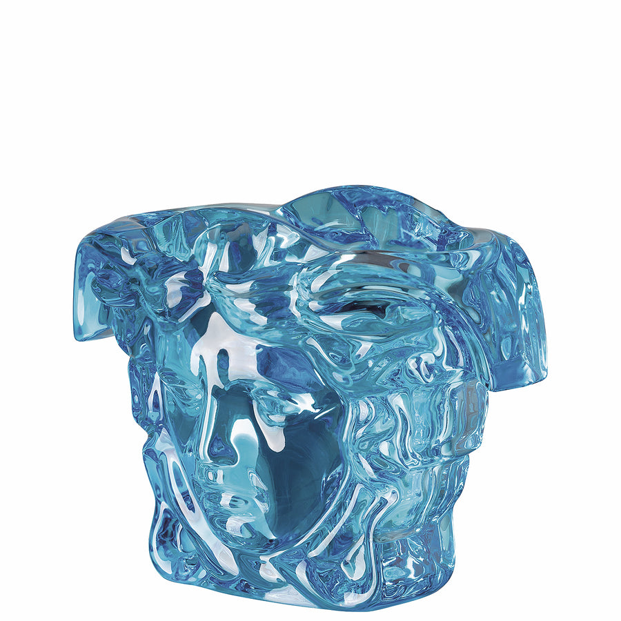 VERSACE | Medusa Grande Blue Crystal Vase 19cm