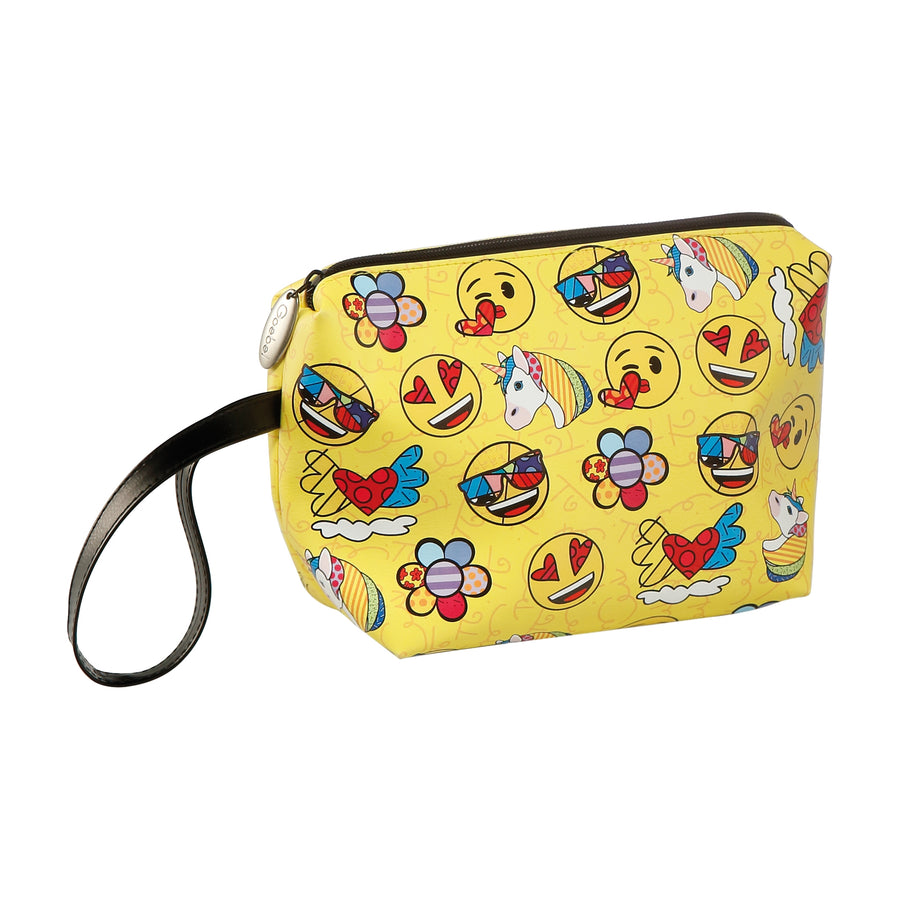 GOEBEL | Summer Feelings - Cosmetic Pouch 18x13cm Pop Art Romero Britto EMOJI® BY BRITTO®