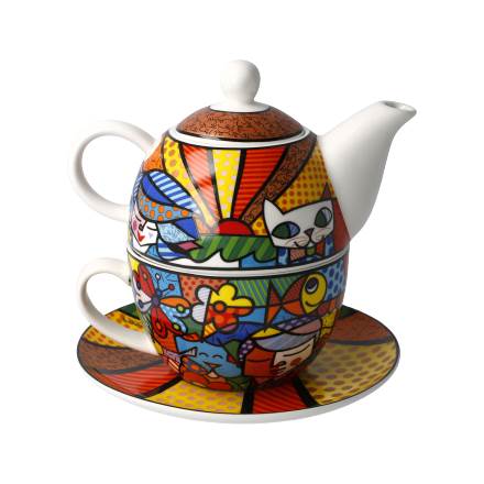 GOEBEL | Britto Garden - Tea for One Pop Art Romero Britto