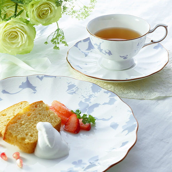 NARUMI | Rose Blanche Couple Tea Cup & Saucer