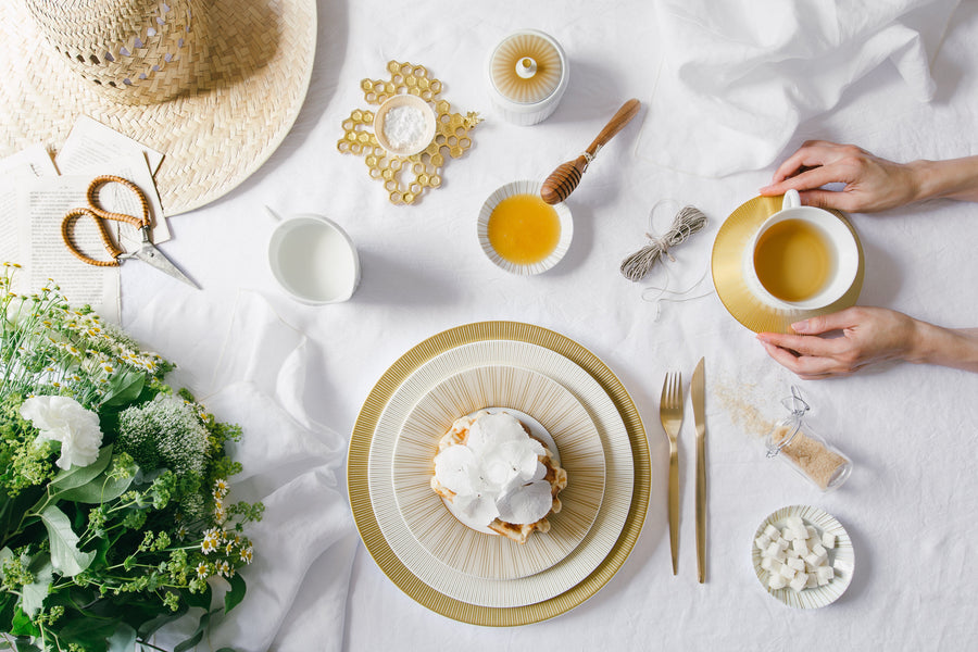 BERNARDAUD | Sol Gold Oval Platter 33cm