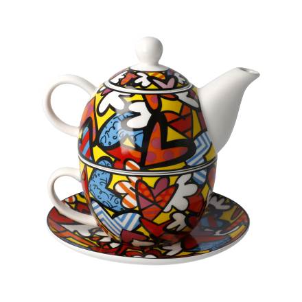 GOEBEL | All We Need Is Love - Tea for One Pop Art Romero Britto