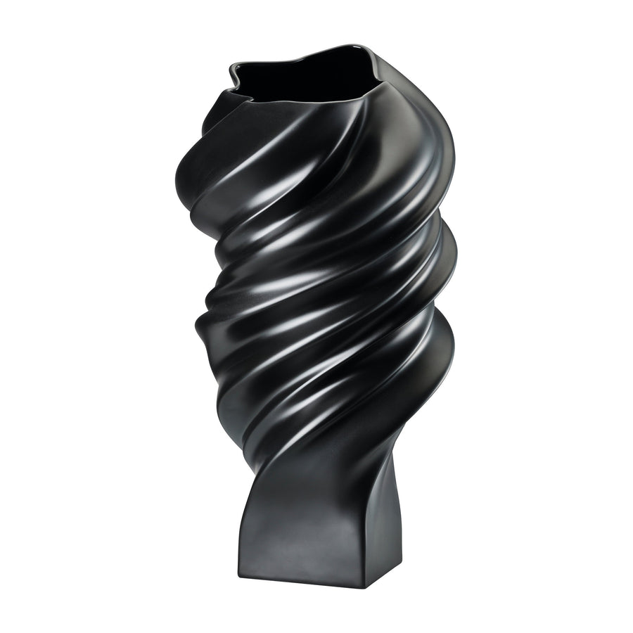 ROSENTHAL | Squall 黑瓷器花瓶 32cm