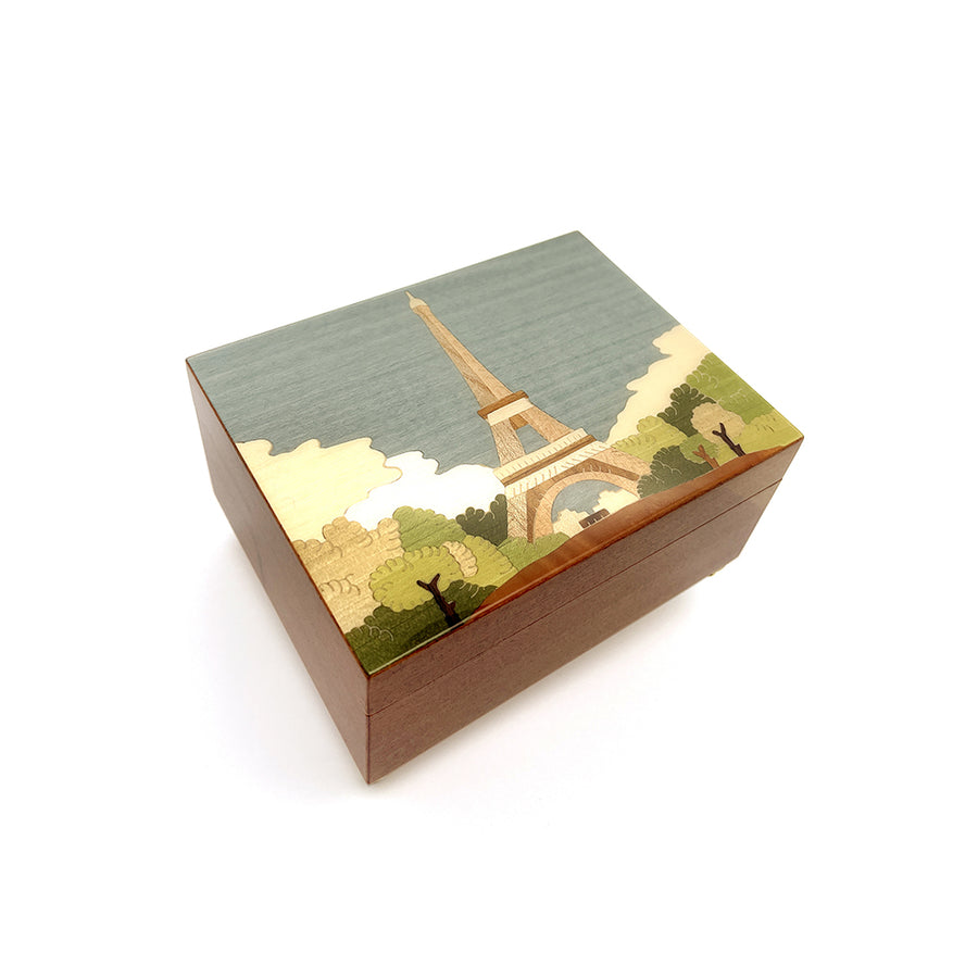 ERCOLANO | Eiffel Tower - 鑲飾音樂及首飾盒 14.5x11x7cm