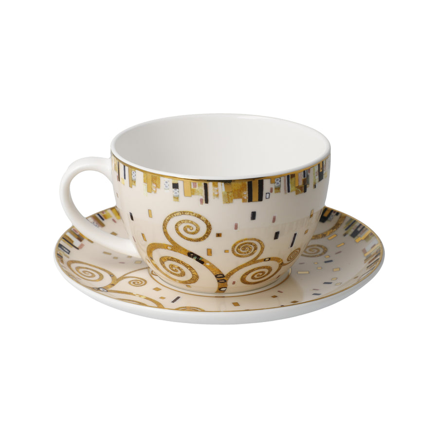 GOEBEL | Fulfilment - Tea or Cappuccino Cup with Saucer Artis Orbis Gustav Klimt