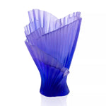 DAUM | Croisiere Lilac Pleated Vase 37cm