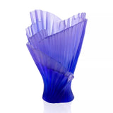 DAUM | Croisiere Lilac Pleated Vase 37cm