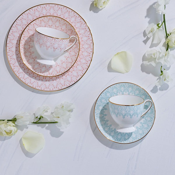 NARUMI | Aurora Couple Coffee Cup & Saucer (Pink & Blue)