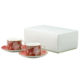 NARUMI | Queen's Garden Red Couple Tea / Coffee Cup & Saucer
