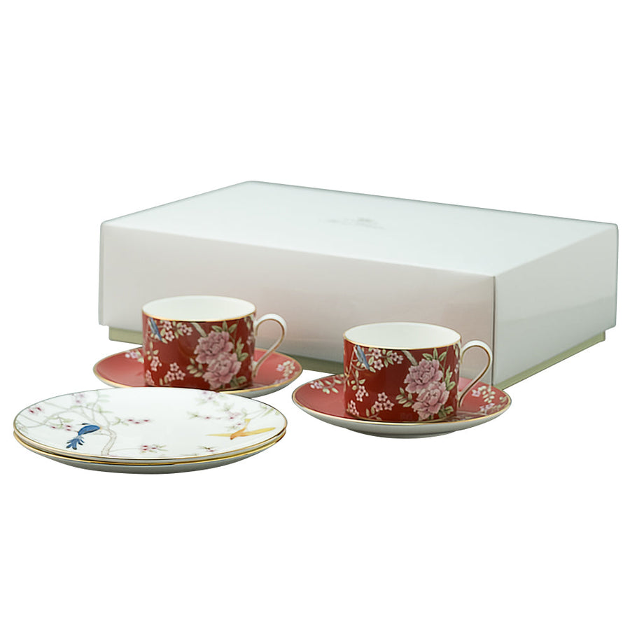 NARUMI | Queen's Garden 紅 茶具甜品套裝 2位