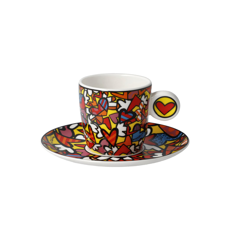 GOEBEL | All We Need is Love - Demitasse with Saucer Pop Art Romero Britto