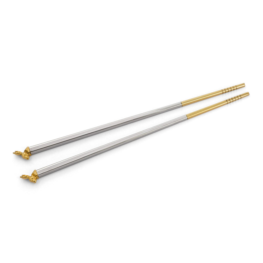 GREGGIO | Gold-Plated & Silver-Plated Rabbit Chopstick with Rest