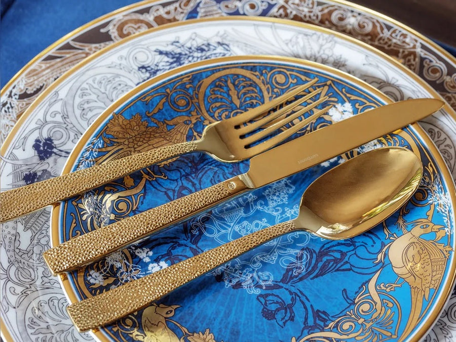 SAMBONET | Siena Stainless Steel PVD Gold 6 Person Cutlery Set 30 pcs