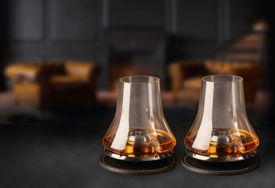 PEUGEOT | Whisky Atmosphere 威士忌酒杯2隻禮盒套裝 玄武岩色
