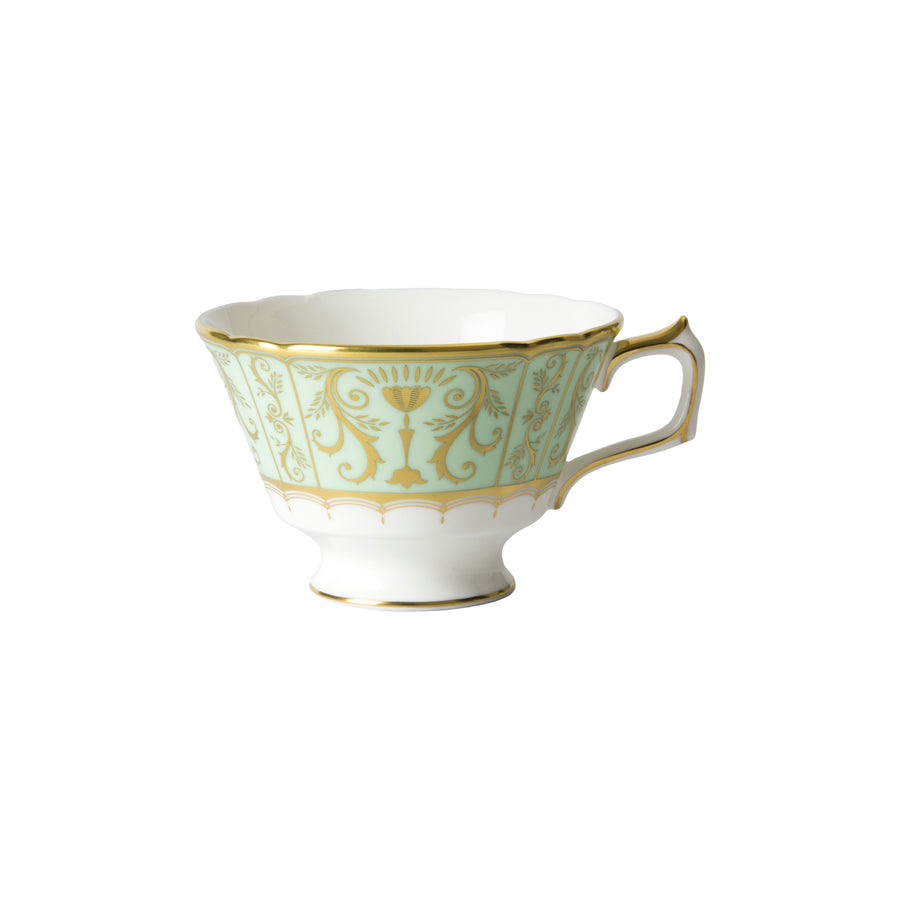 Royal Crown Derby | Darley Abbey Harlequin Green Tea Cup & Saucer Gift Boxed