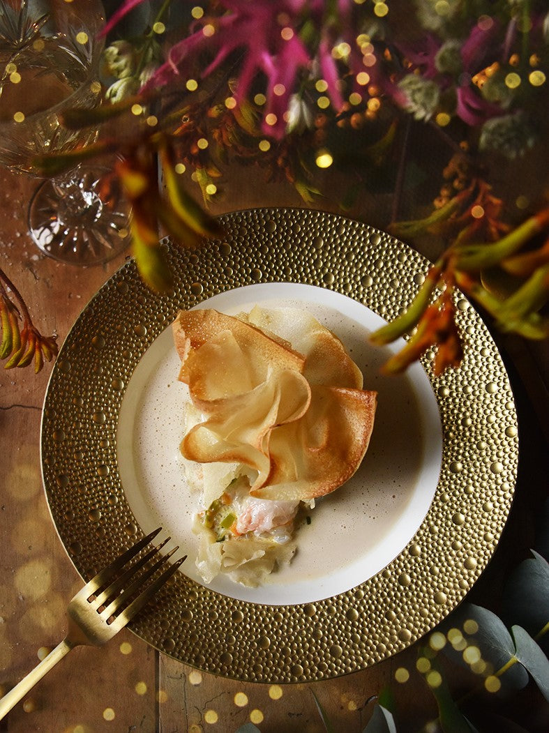 BERNARDAUD | Ecume Gold Service Plate 29.5 cm