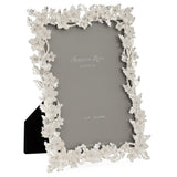 ADDISON ROSS | Silver Leaf & White Flower Frame